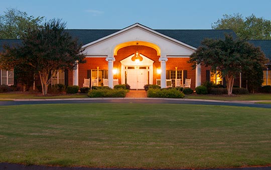 Our senior care center is located on a beautiful, wooded 19-acre estate.